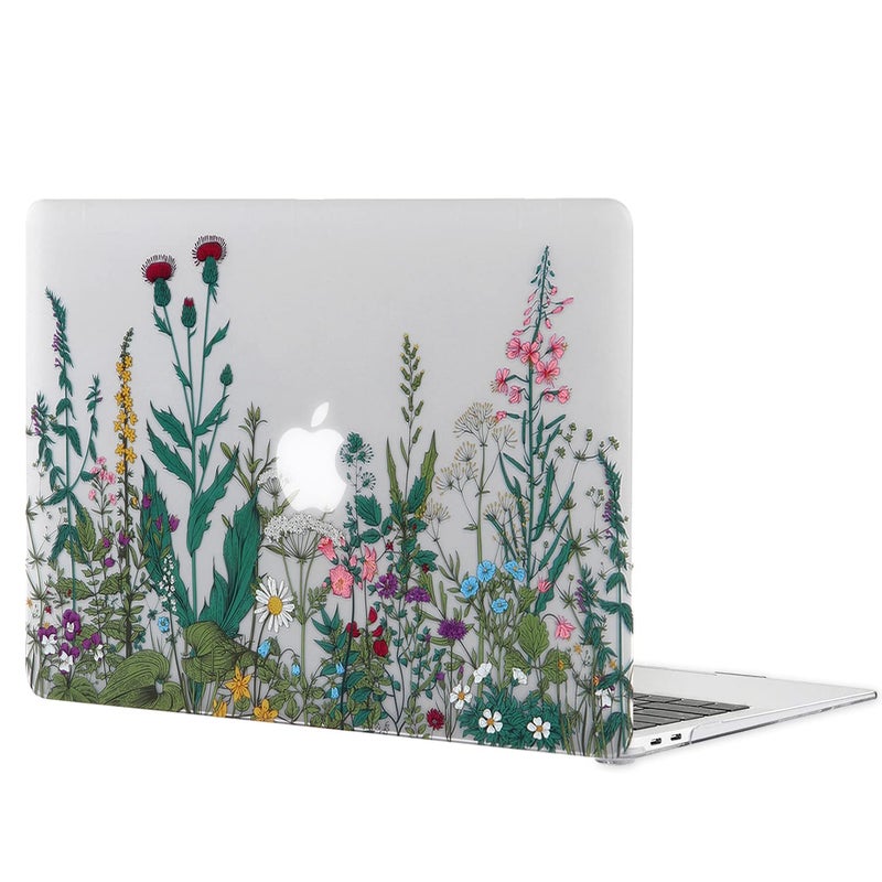 iDonzon Case for MacBook Air 13 inch M1 A2337 A2179 A1932 2022-2018 Release, 3D Effect Matte Clear See Through Hard Cover&Keyboard Cover Compatible Air 13.3 with Retina Display Touch ID, Garden Flower - Image 5